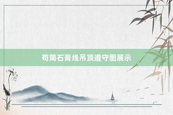 苟简石膏线吊顶遵守图展示